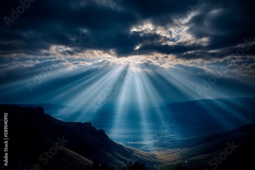 holy and divine light landscape