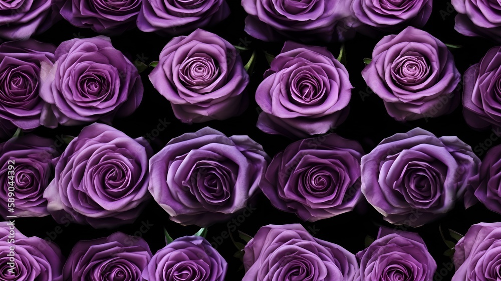 Seamless tile repeat pattern of violet roses exquisite hyper realistic Seamless tile repeat pattern of violet roses exquisite hyper realistic