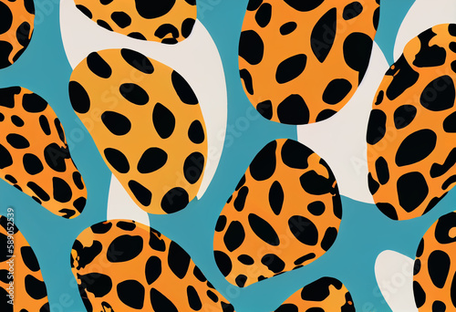 Animal print Leopard Pattern Illustration