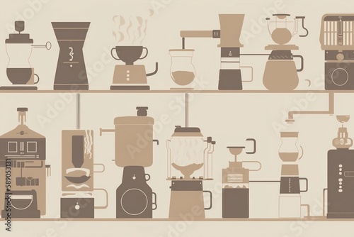 Sketch of Coffee Machines