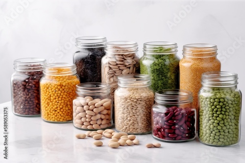 beans in jars