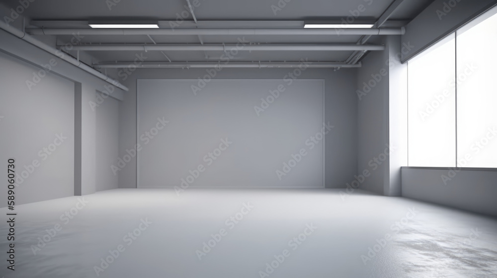A bright gray background with soft light studio, generative ai A bright gray background with soft light studio, generative ai