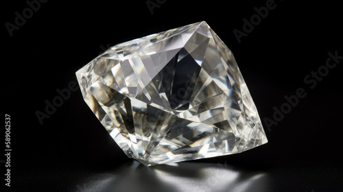 A rough diamond morphs into a perfectly polished stone   generative ai