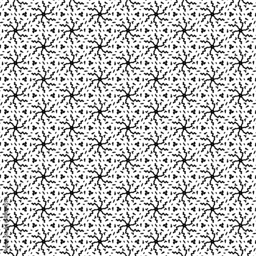 Abstract geometric seamless pattern repeating geometric black and white texture geometric decoration