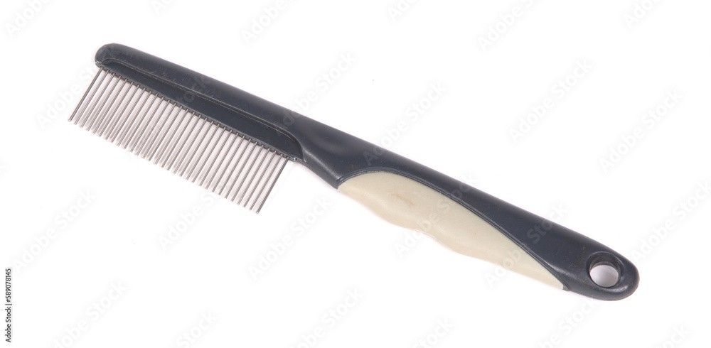 Pet comb isolated on white Pet comb isolated on white
