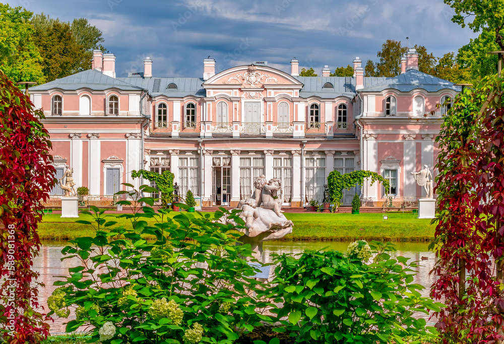 Chinese palace in Oranienbaum (Lomonosov) park, Saint Petersburg, Russia