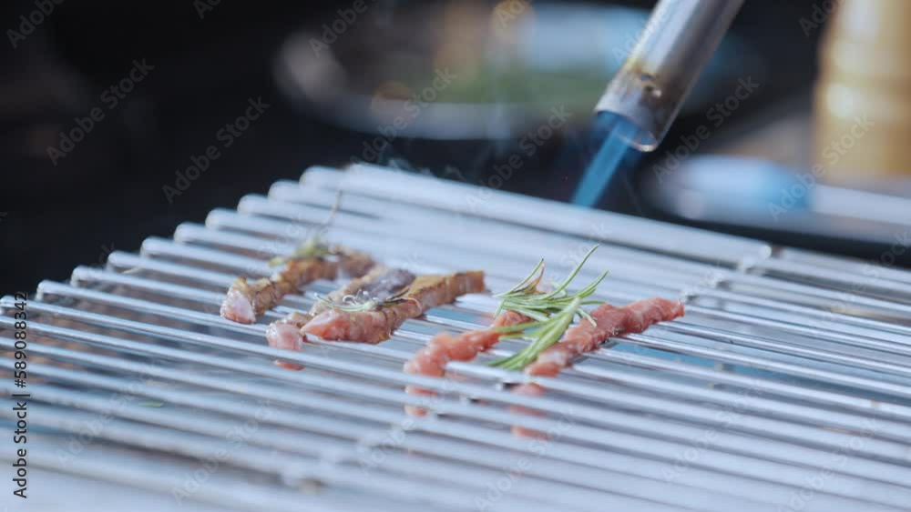 Torching Beef Tenderloin with Rosemary Torching Beef Tenderloin with Rosemary