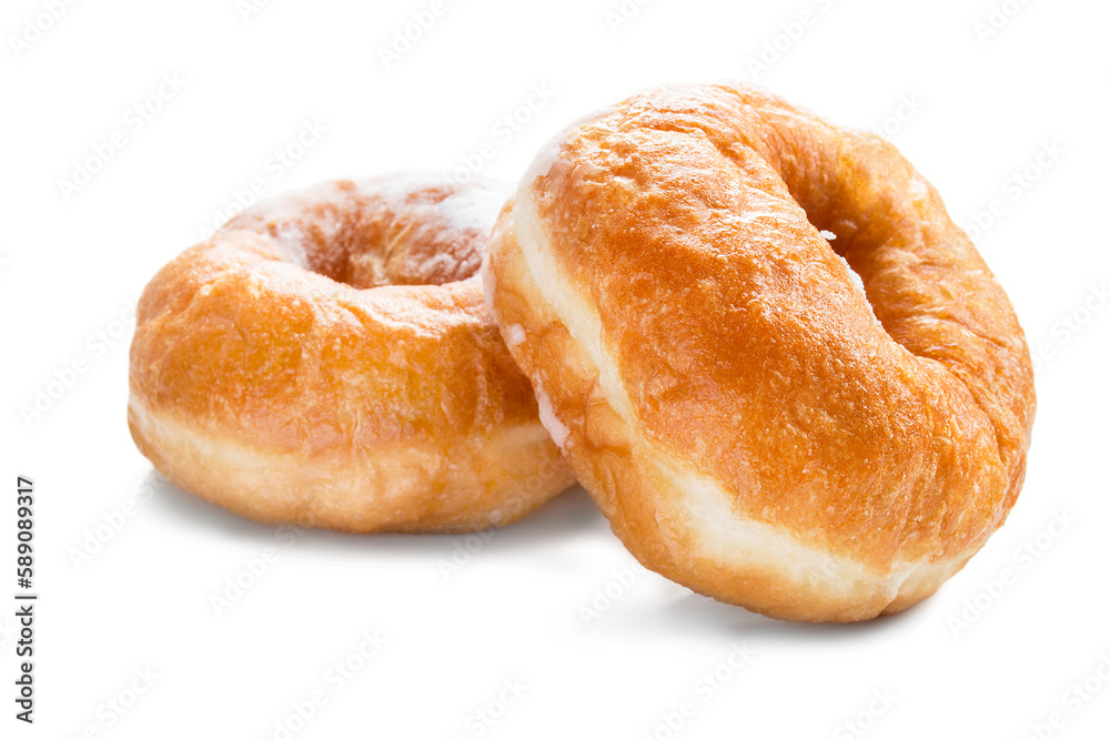 Two donuts isolated Two donuts isolated