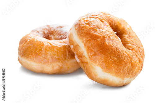 Two donuts isolated