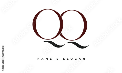 QQ  Abstract  Letters  Logo  Monogram
