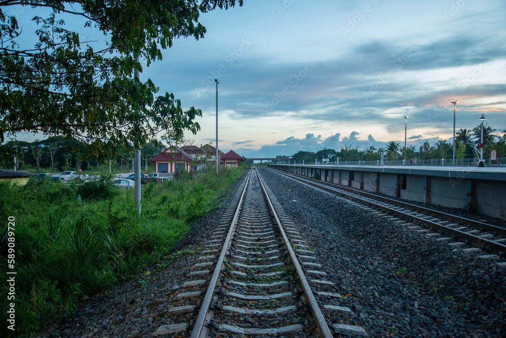 Fototapeta premium THAILAND PRACHUAP PRANBURI RAILWAY STATION