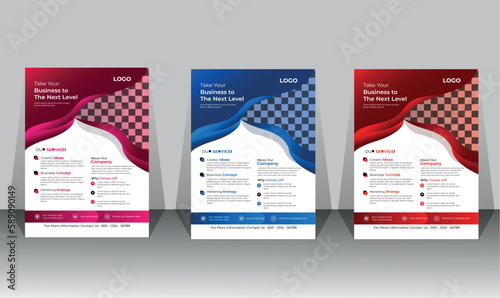 Creative Corporate & Business Flyer Template Design business flyer, vector template design