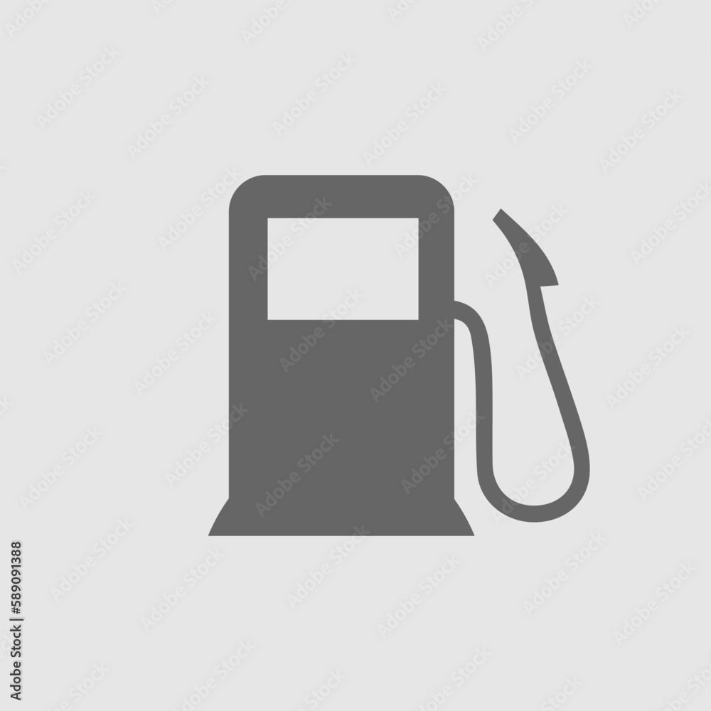 Fototapeta premium Gas pump vector icon eps 10. Gasoline station symbol.
