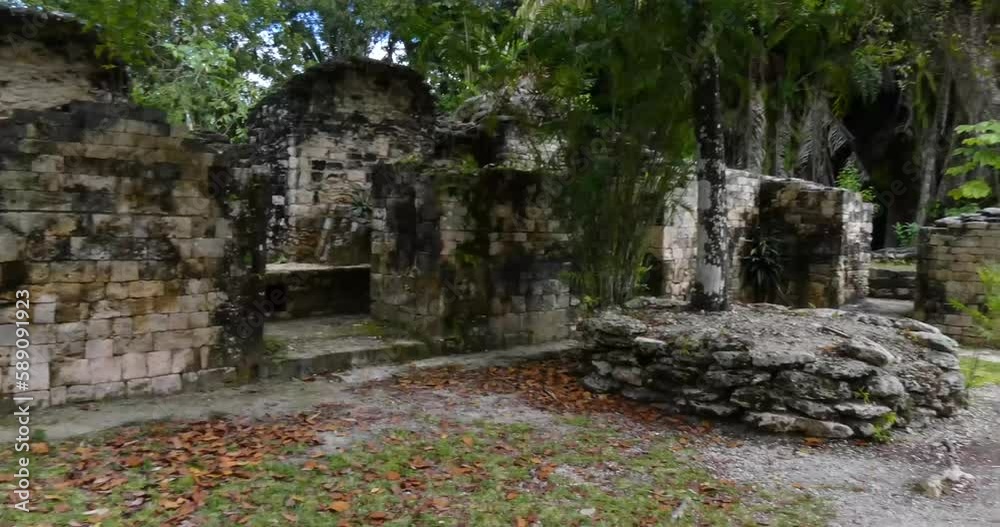 Inside The Palace at the Kohunlich Mayan site - Quintana Roo, Mexico Inside The Palace at the Kohunlich Mayan site - Quintana Roo, Mexico