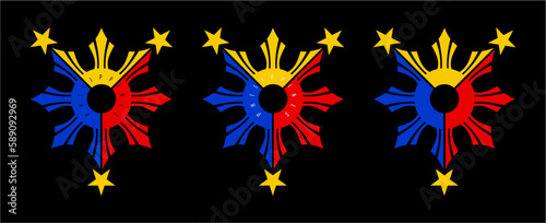 Philippines flag cutout logo icon sticker . . .