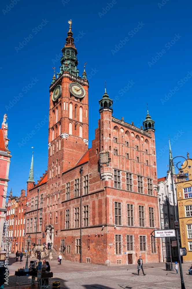Main Town Hall in Gdansk, Pomeranian Voivodeship, Poland