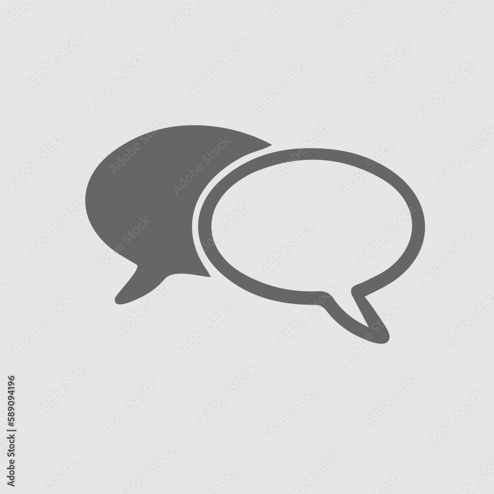 Speech bubbles vector icon eps 10. Bubble symbol. Simple isolated illustration. Speech bubbles vector icon eps 10. Bubble symbol. Simple isolated illustration.