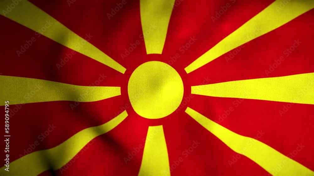 Macedonia Looped Flag Macedonia Looped Flag