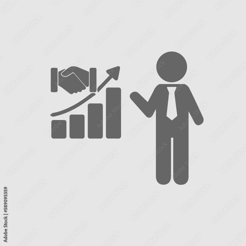 Business growth concept. Partnership vector. Increase graph handshake. Vector illustration EPS 10. Business growth concept. Partnership vector. Increase graph handshake. Vector illustration EPS 10.