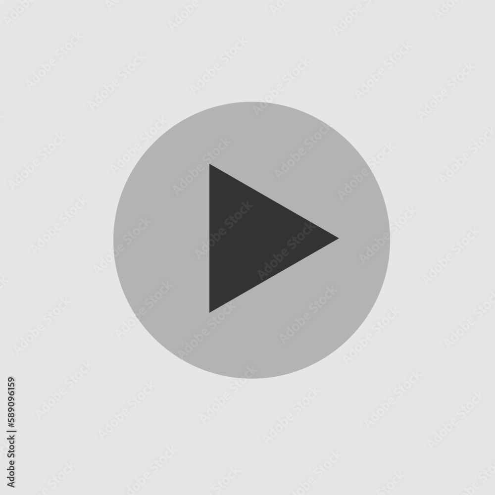 Play button vector icon. Vector illustration EPS 10. Play button vector icon. Vector illustration EPS 10.