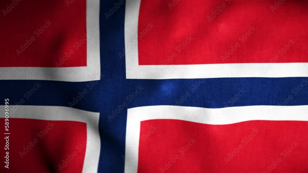 Svalbard and Jan Mayen Looped Flag Svalbard and Jan Mayen Looped Flag