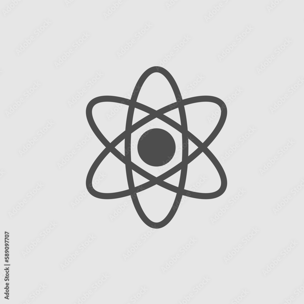 Atom vector icon. Molecule vector illustration EPS 10. Atom vector icon. Molecule vector illustration EPS 10.