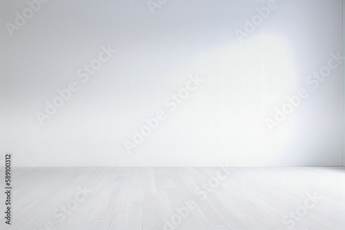 Abstract white studio background for product presentation. 