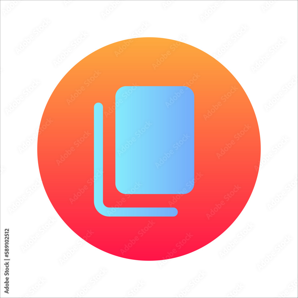 Copy or duplicate content icon in line style design for website design, app, UI. vector illustration on white background Copy or duplicate content icon in line style design for website design, app, UI. vector illustration on white background