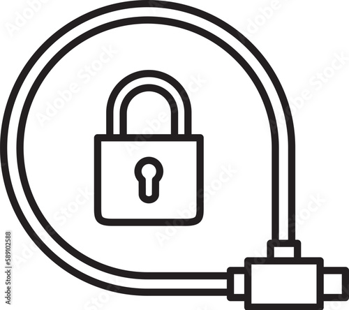 bicycle lock icon