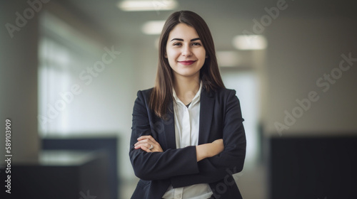 happy business woman showcase the finfluencer confidence and charisma with Generative AI Free Download happy business woman showcase the finfluencer confidence and charisma with Generative AI - GFXLoad