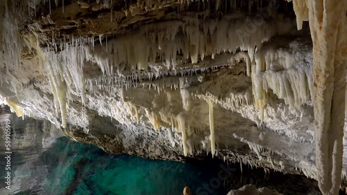 Speleothem in the Crystal Cave, Bermuda. 