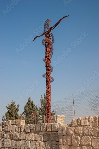 Jordan. Madaba, famous Mount Nebo (or Nebo) or Mount Moses. 