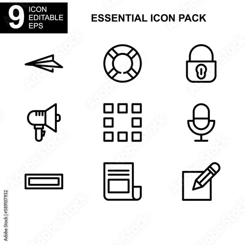 Essential icon or logo isolated sign symbol vector illustration - Collection of high quality black style vector icons 

