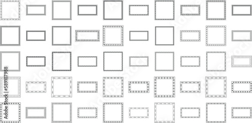 Vintage hand drawn Square Frames 