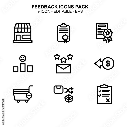Feedback icon or logo isolated sign symbol vector illustration - Collection of high quality black style vector icons 
