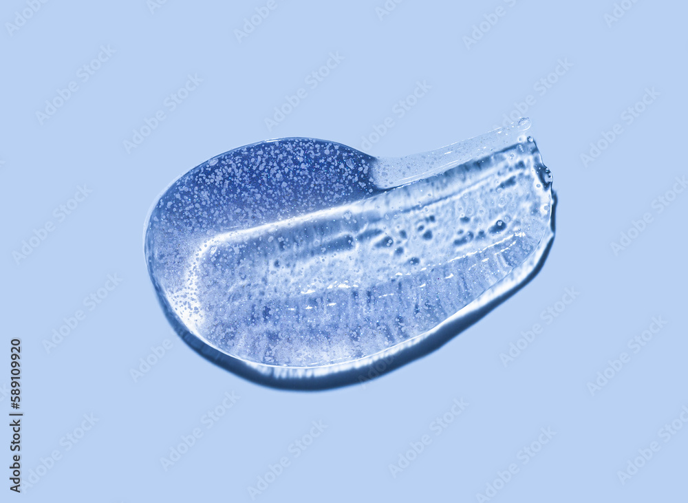 Cosmetic shimmering scrub blue texture smudge gel peeling swatch Cosmetic shimmering scrub blue texture smudge gel peeling swatch