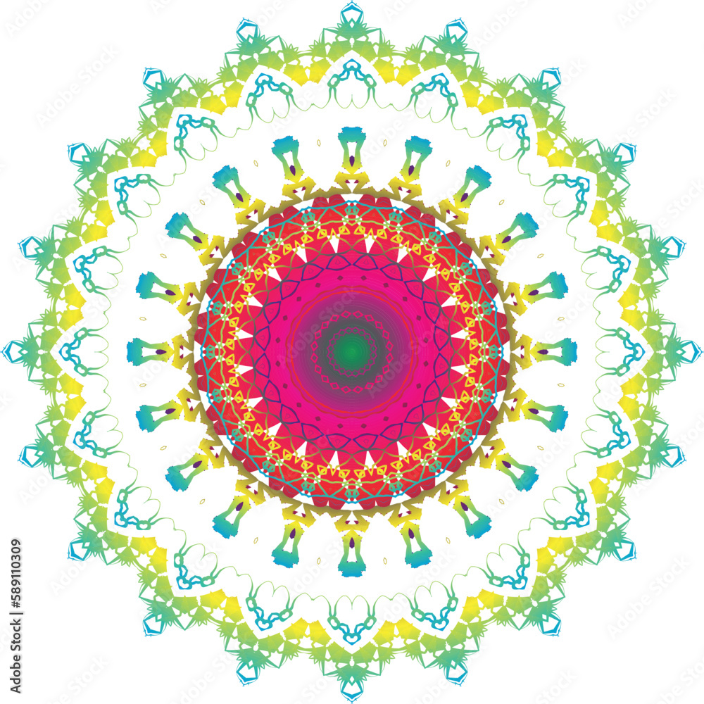 Beautiful round pattern. Vector file for designs. Beautiful round pattern. Vector file for designs.