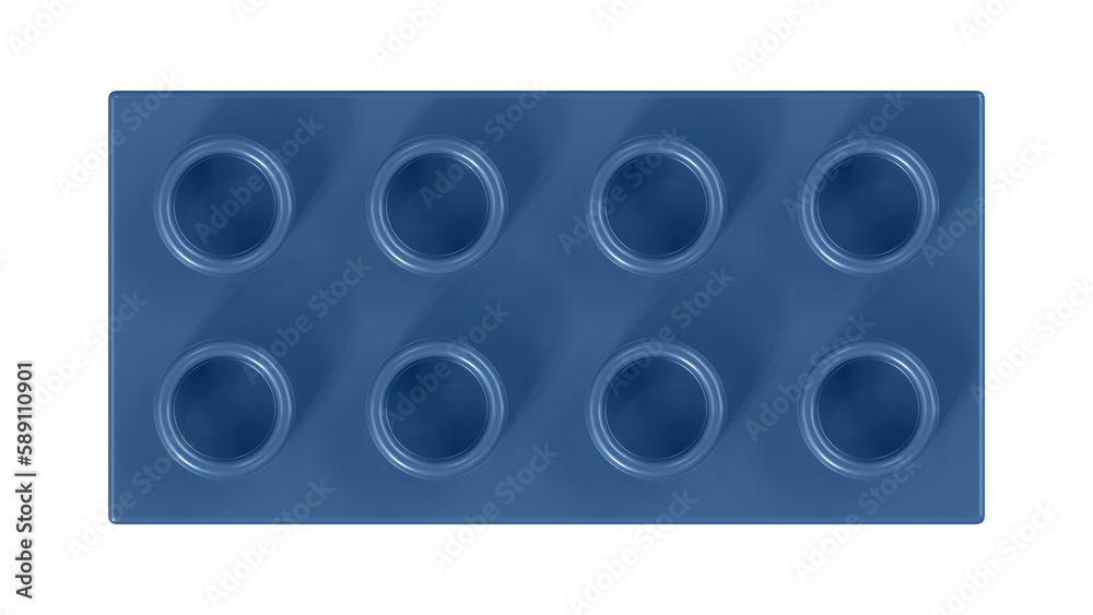 Federal Blue Bricks Block Isolated on a White Background. Close Up View of a Plastic Children Game Brick for Constructors, Top View. High Quality 3D Rendering with a Work Path. 8K Ultra HD, 7680x4320 Federal Blue Bricks Block Isolated on a White Background. Close Up View of a Plastic Children Game Brick for Constructors, Top View. High Quality 3D Rendering with a Work Path. 8K Ultra HD, 7680x4320