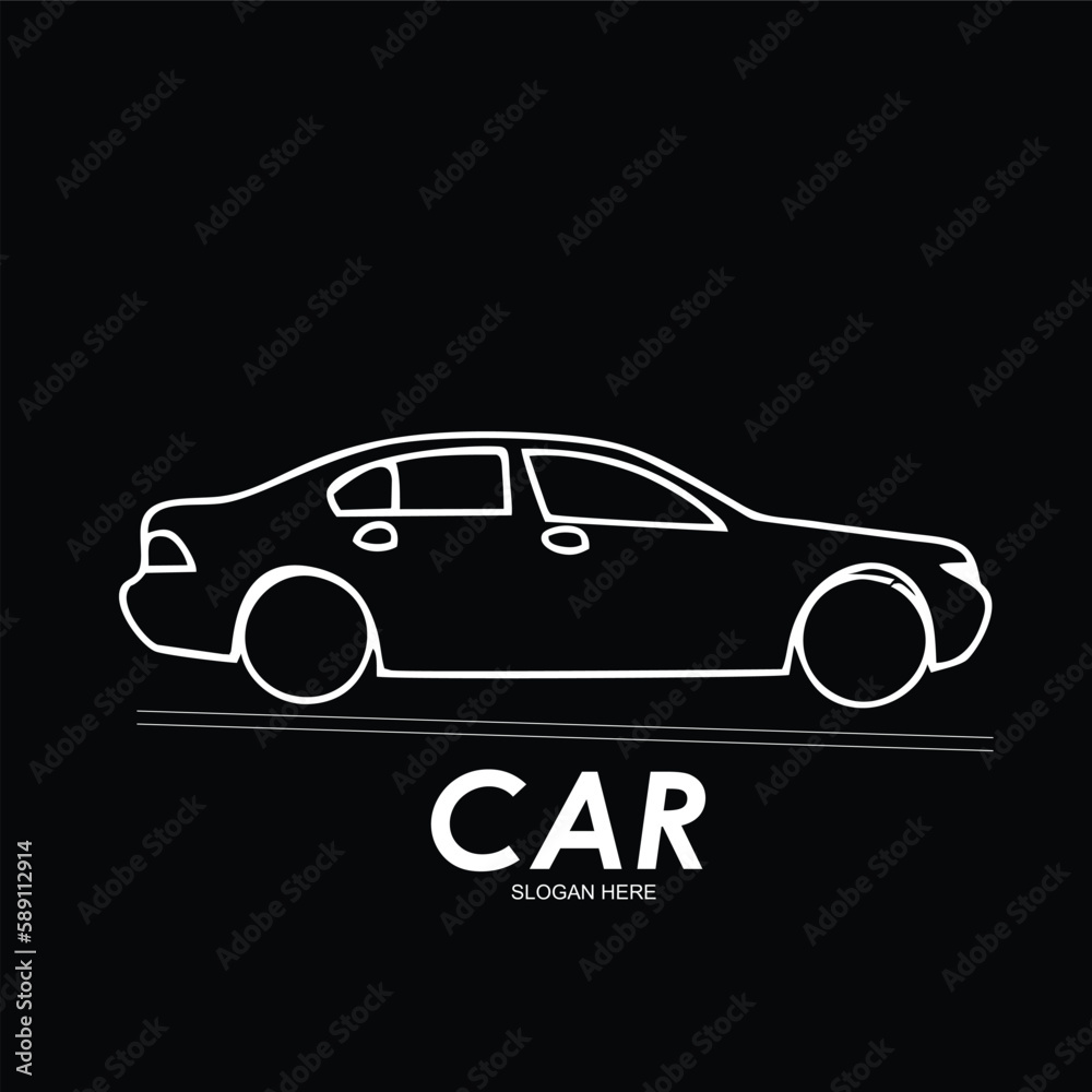 Free vector car logo template design illustration Stock Vector | Adobe ...