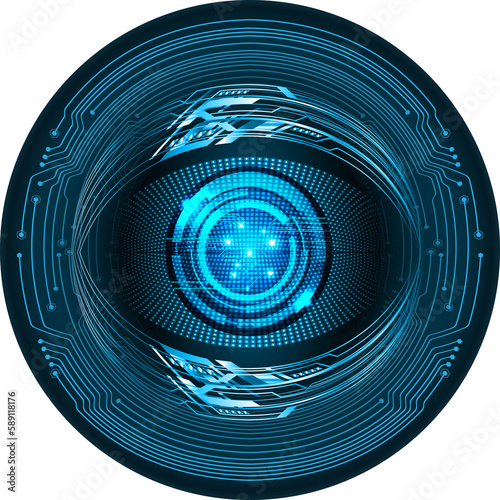 Naklejka eye technology,