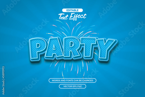 Party text effect