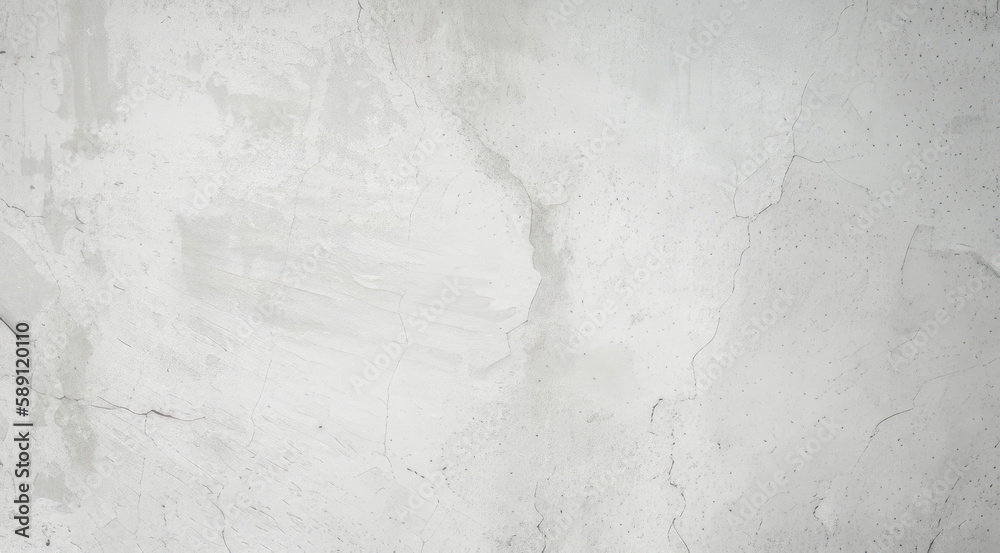 Rough white cement wall, cement background texture (Generative AI)