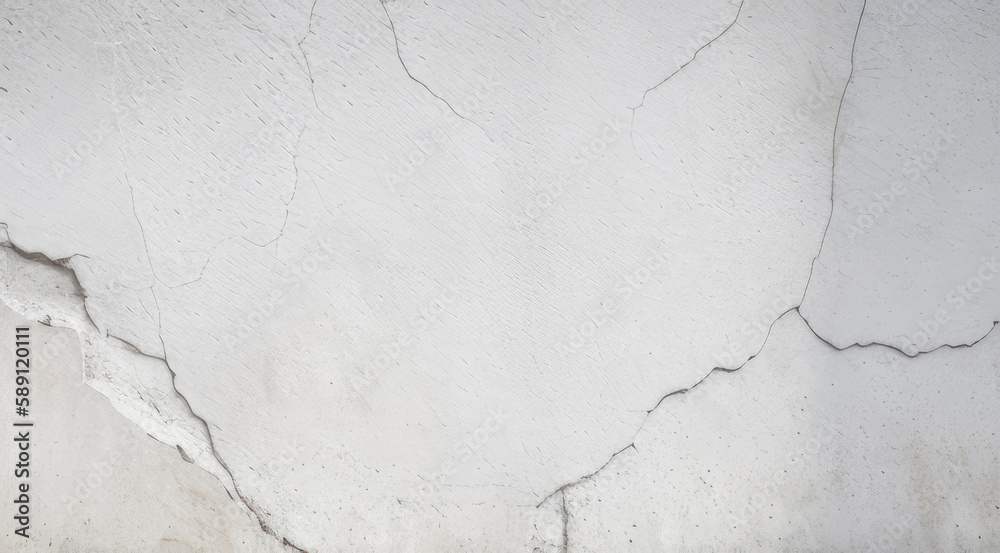 Obraz premium Rough white cement wall, cement background texture (Generative AI)