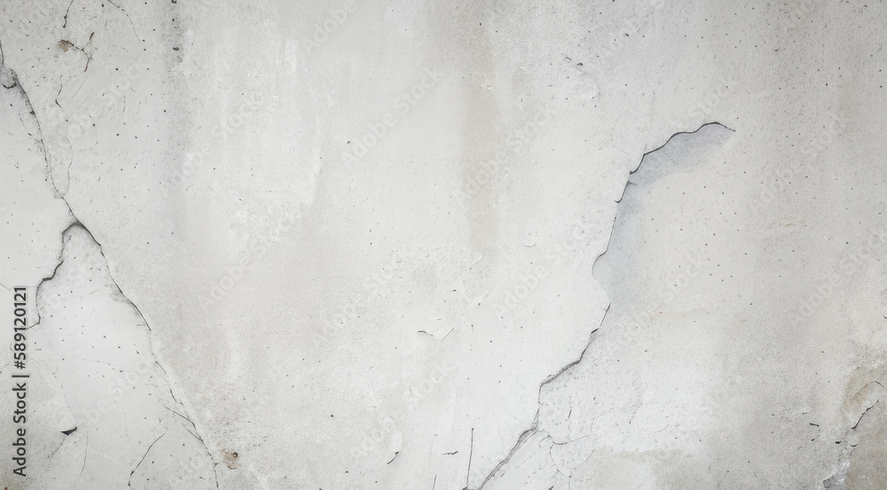 Fototapeta premium Rough white cement wall, cement background texture (Generative AI)