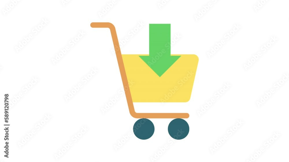 Put Shopping Cart, Online shopping concept animated icon
Put Shopping Cart, Online shopping concept animated icon