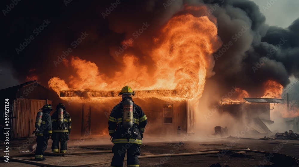 Obraz premium calor del incendio