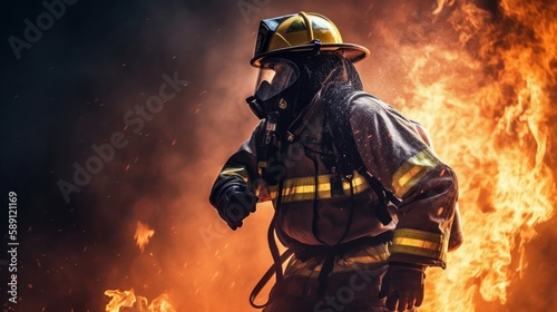 bombero luchando © daniel