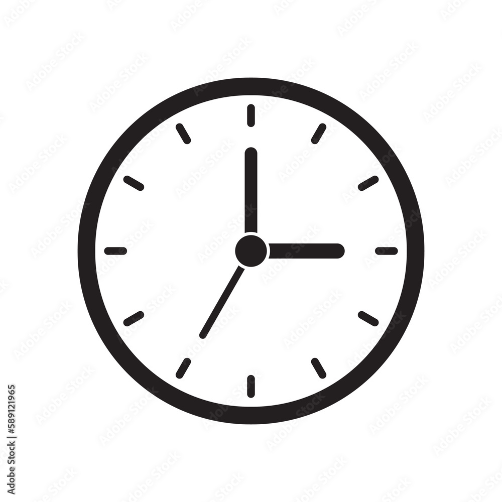 Clock icon, time icon. Vector illustration. Clock icon, time icon. Vector illustration.