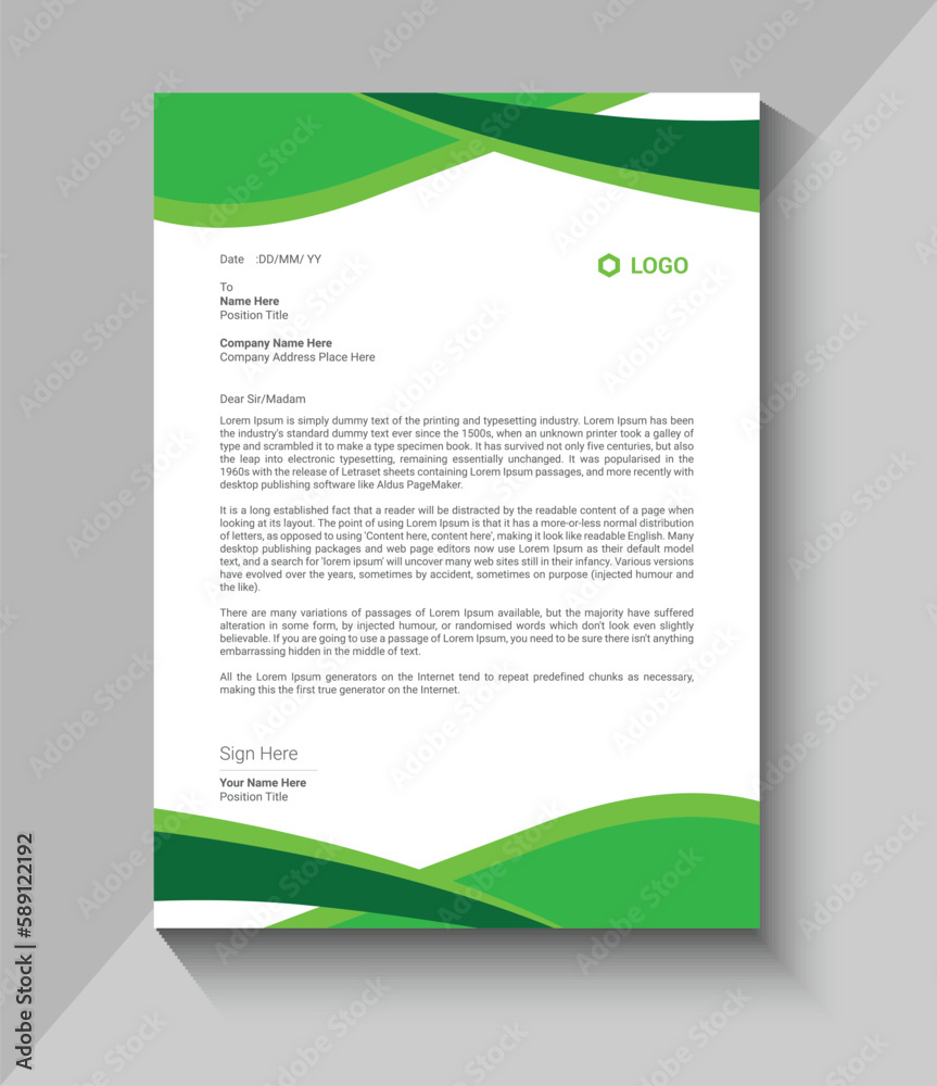 creative new and modern letterhead design template creative new and modern letterhead design template