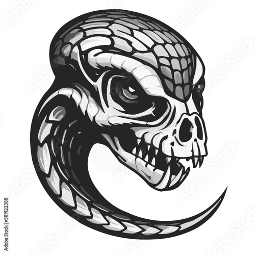 Snake skull horror fantasy